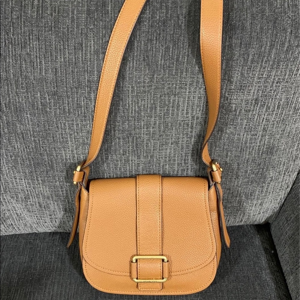 Tan Leather Crossbody Bag